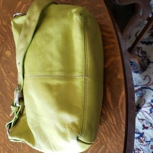 Massive Price Reduction Green over the shoulder purse